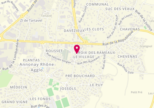 Plan de PAUCHON Aurore, 111 Rue de Vernosc, 07430 Davézieux