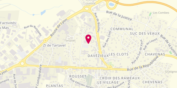 Plan de BONNAY Sonia, 146 Rue des Jardins de Tartavel, 07430 Davézieux