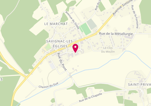 Plan de DUFOURGT Célia, 1 Rue Plaisance, 24420 Savignac-les-Églises