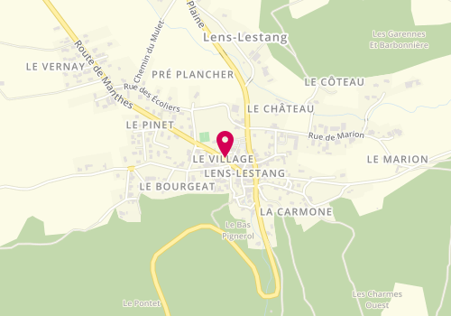 Plan de SIEPAIO Muriel, 130 Route de Manthes, 26210 Lens-Lestang