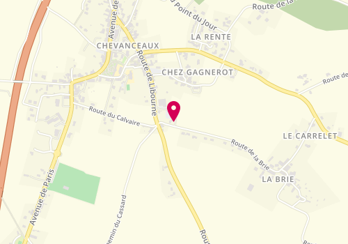 Plan de TROCHUT GODREAU Laetitia, 1 Route de la Brie, 17210 Chevanceaux