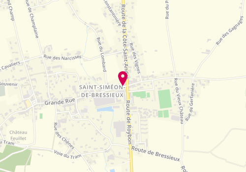 Plan de CHAMPON-VACHOT Christelle, 22 Rue Grande, 38870 Saint-Siméon-de-Bressieux