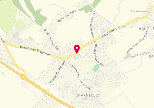 Plan de DERAMMELAERE Dorothée, 190 Route de Voiron, 38140 Charnècles