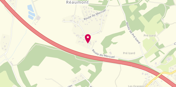 Plan de CORDARO Nadège, 865 Route du Mercuel, 38140 Réaumont