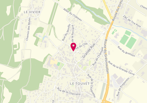 Plan de COLOTTI Chrystel, 127 Rue de la Perriere, 38660 Le Touvet