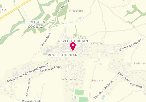 Plan de CHAPUIS Séverine, 18 Rue des Terreaux, 38270 Revel-Tourdan