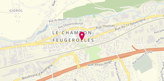 Plan de BONGUE Philomène, 8 Rue Gambetta, 42500 Le Chambon-Feugerolles