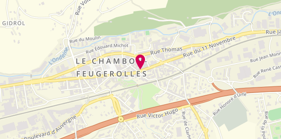 Plan de VEY Béatrice, 19 Rue Gambetta, 42500 Le Chambon-Feugerolles