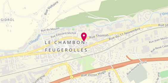 Plan de BROUSSARD Florence, 31 Rue Thomas, 42500 Le Chambon-Feugerolles