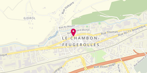 Plan de RABEYRIN Claude, 36 Rue Emile Zola, 42500 Le Chambon-Feugerolles