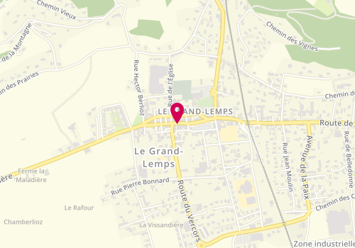 Plan de MONTEIL Lydie, 24 Rue de la Republique, 38690 Le Grand-Lemps