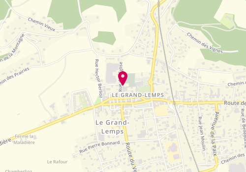 Plan de BONNET Laurie, 2 Place de l'Eglise, 38690 Le Grand-Lemps
