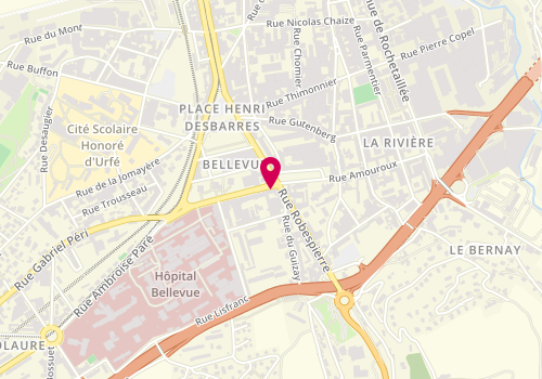 Plan de VILLARD Corinne, 1 Boulevard Pasteur, 42100 Saint-Étienne