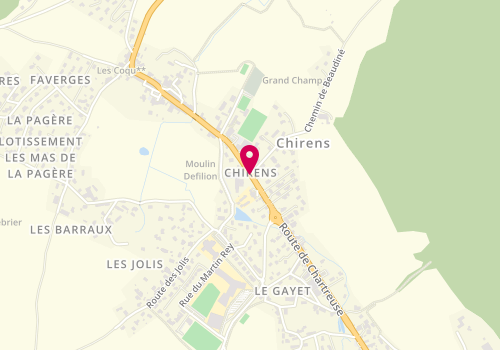 Plan de VILLISEK Corinne, 143 Route du Bourg, 38850 Chirens