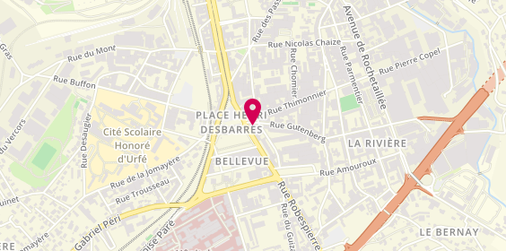 Plan de GOUDIN Camille, 2 Rue Gutenberg, 42100 Saint-Étienne
