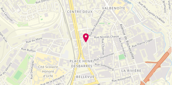 Plan de DUPIN Fabienne, 67 Rue des Passementiers, 42100 Saint-Étienne