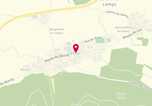 Plan de BARRIER Aurélie, 519 Route du Bourg, 38690 Oyeu