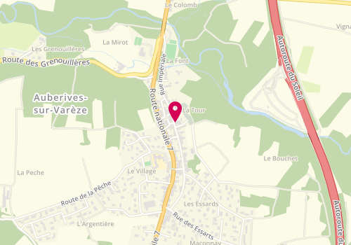 Plan de DEREMY Sonia, Route Imperiale, 38550 Auberives-sur-Varèze