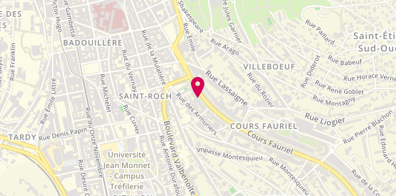 Plan de DORVIDAL Véronique, 28 Cours Fauriel, 42100 Saint-Étienne