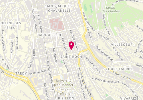 Plan de AMCHACHTI Mansour, 55 Rue Antoine Durafour, 42100 Saint-Étienne