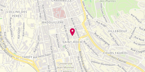 Plan de BARBAT Sébastien, 55 Rue Antoine Durafour, 42000 Saint-Étienne