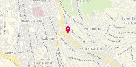 Plan de COLOMBET Estelle, 9 Cours Fauriel, 42100 Saint-Étienne