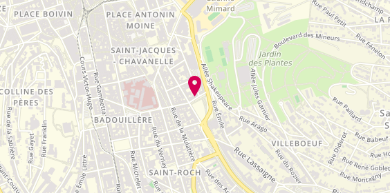 Plan de OUIZEM Charlène, 7 Place Villeboeuf, 42000 Saint-Étienne