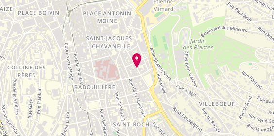 Plan de AMAROUCH Meriem, 19 Rue Henri Barbusse, 42000 Saint-Étienne