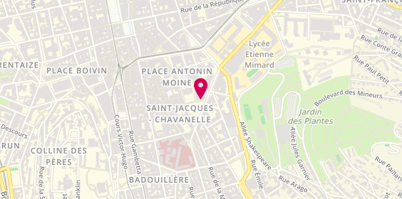 Plan de GIZARD Valérie, 15 Place Chavanelle, 42000 Saint-Étienne