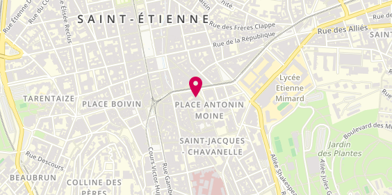 Plan de PERRAUD David, 8 Square Violette, 42000 Saint-Étienne