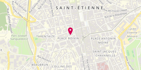 Plan de PERRAT Maud, 14 Rue Sainte Catherine, 42000 Saint-Étienne