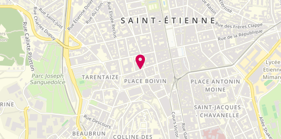 Plan de GEORJON Nathalie, 19 Rue Georges Teissier, 42000 Saint-Étienne