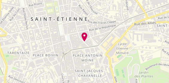 Plan de CONSTANDAS Paul-Emmanuel, 29 Rue Pierre Bérard, 42000 Saint-Étienne
