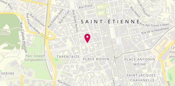 Plan de DUCLAUX Laurent, 22 Rue Michel Rondet, 42000 Saint-Étienne