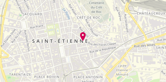 Plan de LARRAT OLLIER Violaine, 29 Rue Blanqui, 42000 Saint-Étienne