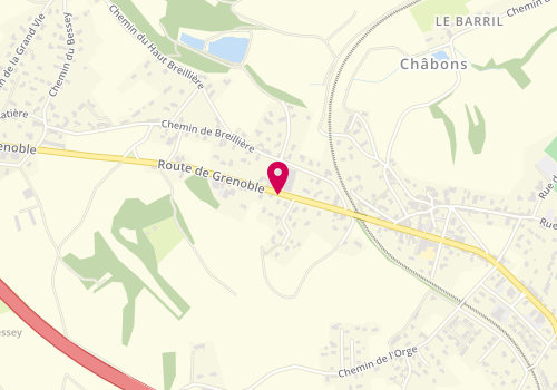 Plan de LEBRUN Pauline, 82 Bis Route de Grenoble, 38690 Châbons