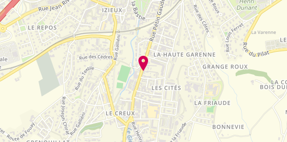 Plan de SABOT Claire, 119 Rue Petin Gaudet, 42400 Saint-Chamond