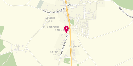 Plan de BENASSY Priscilla, 4 Route de la Foret, 17240 Plassac