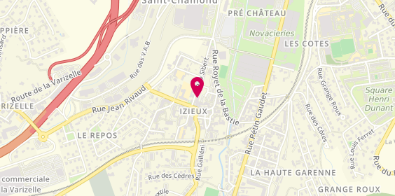 Plan de BRUYÈRE Claude, 105 Rue Sibert, 42400 Saint-Chamond