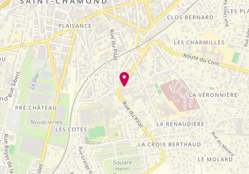 Plan de CLERET Liliane, 1 Avenue Jules Ferry, 42400 Saint-Chamond