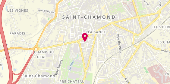 Plan de SOULIER Malaurie, 4 Rue Lafontaine, 42400 Saint-Chamond