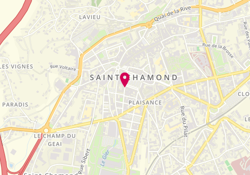Plan de DEBARD Florence, 30 Place de la Liberte, 42400 Saint-Chamond