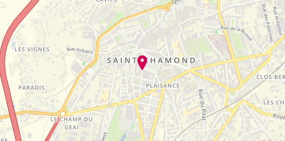 Plan de BENIERE SCHEMIDLING Françoise, 30 Place de la Liberte, 42400 Saint-Chamond