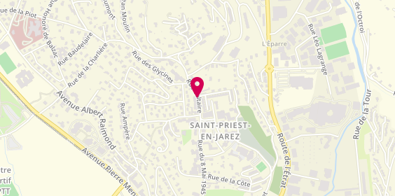 Plan de DENORME Agathe, 5 Rue Voltaire, 42270 Saint-Priest-en-Jarez