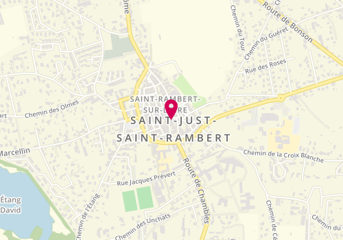 Plan de ALLIBERT Lydie, 6 Place Grenette, 42170 Saint-Just-Saint-Rambert