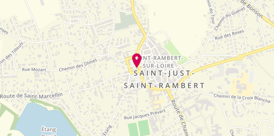 Plan de SOLEYANT Edgard, 11 Place de la Republique, 42170 Saint-Just-Saint-Rambert