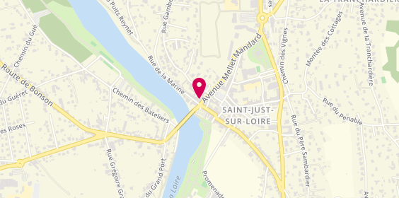 Plan de CONVERT Justine, 3 Avenue Mellet Mandard, 42170 Saint-Just-Saint-Rambert