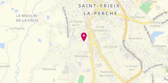 Plan de BOUZOGNE Cédric, 12 Rue d'Arsonval, 87500 Saint-Yrieix-la-Perche