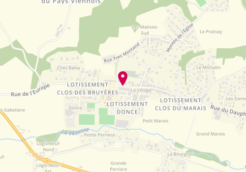 Plan de COTE Laurent, 111 Rue de l'Europe, 38780 Estrablin