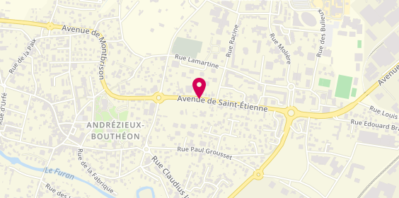 Plan de VALLA Audrey, 10 Avenue de Saint Etienne, 42160 Andrézieux-Bouthéon